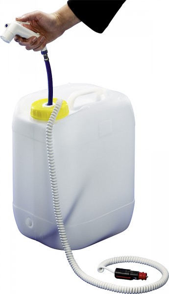 Mobildusche mit Kanister und Pumpe