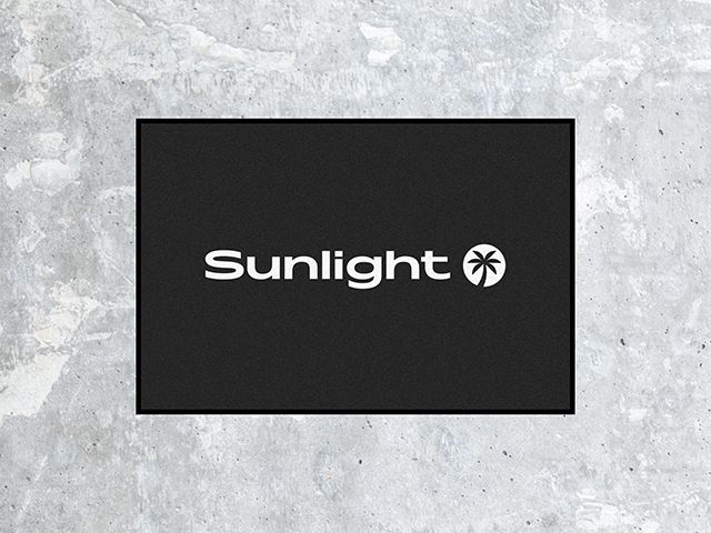 sunlight fußmatte klein schwarz