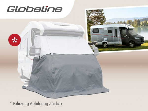 Front komplett mit Isolierung oben wie unten bedeckt. 