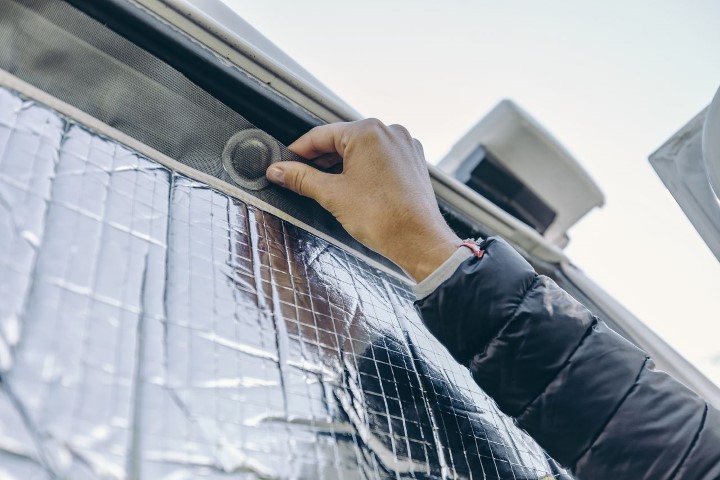 Sunlight Thermoisolierung Klappbar für Hecktüren Campervan Cliff