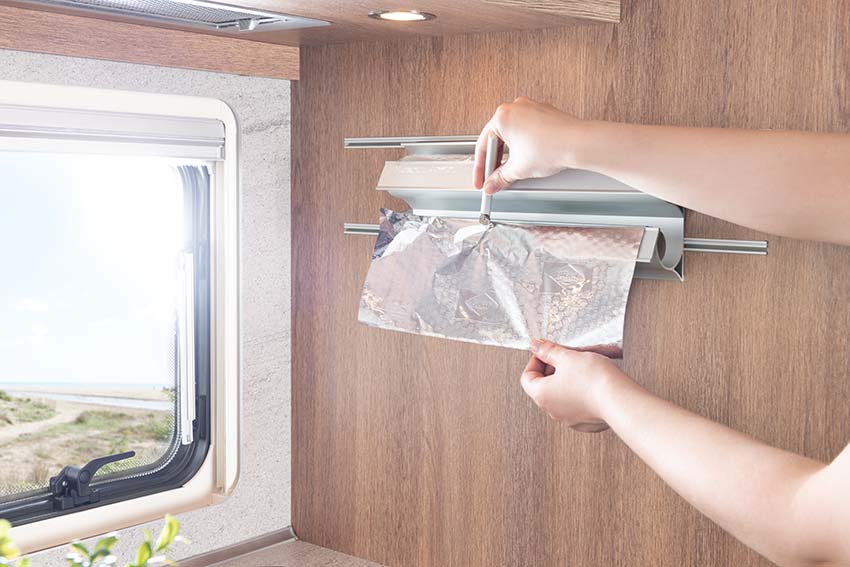 Dethleffs Folienhalterung mit separatem Folienschneider