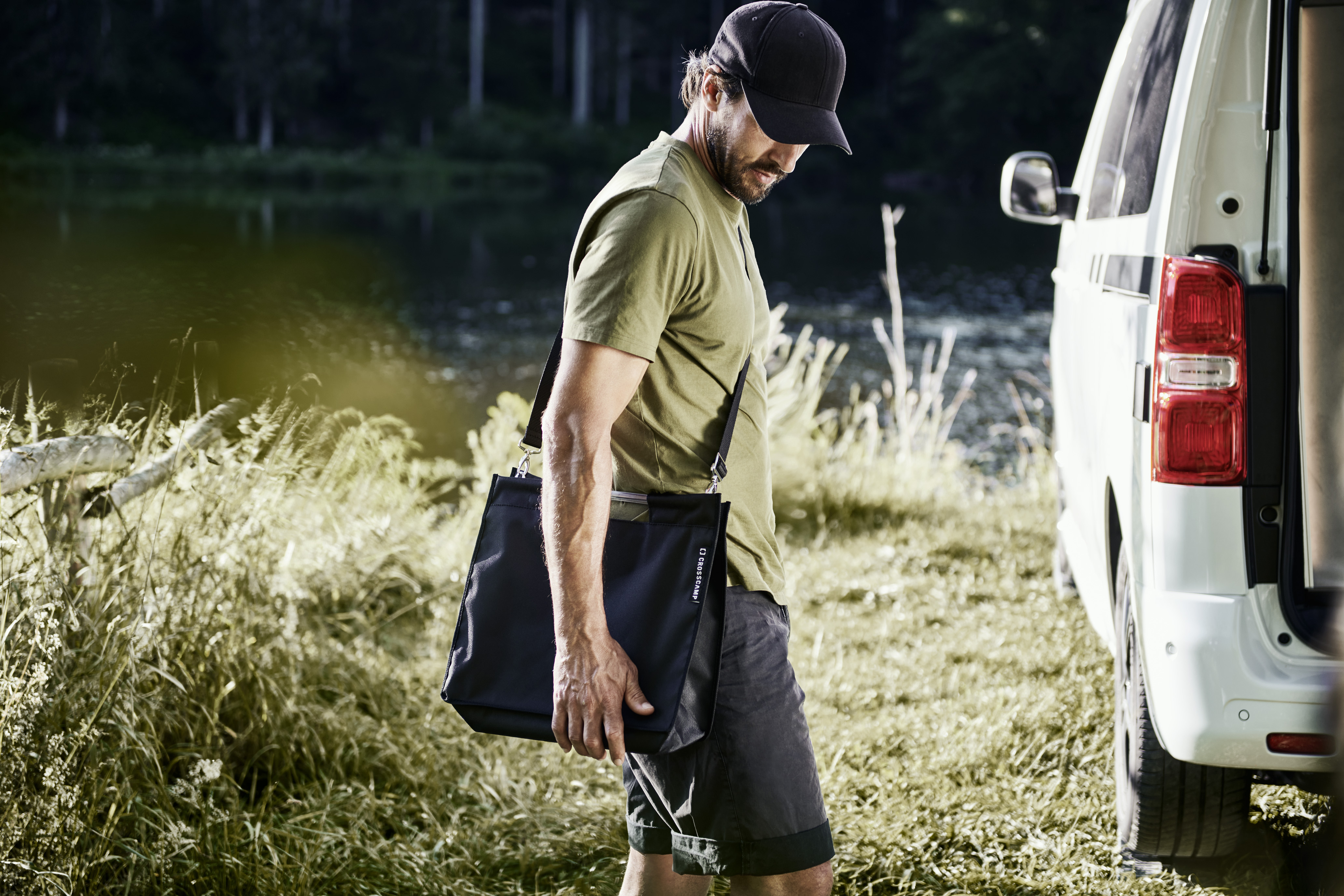 CROSSCAMP Rückenlehnentasche für Beifahrerseite inkl. abnehmbarer Einkaufstasche 